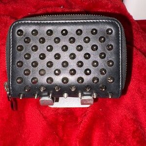 Christian Louboutin Studded Black Change Wallet